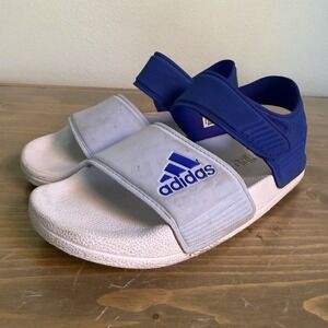 Adidas Boys 1 Blue Adilette Swim‎ Sandals Summer Pool River Lake Swimming